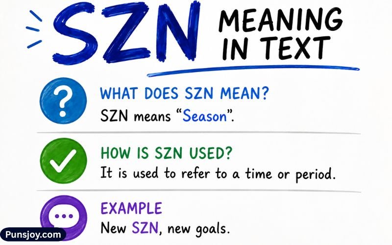 SZN Meaning in Text