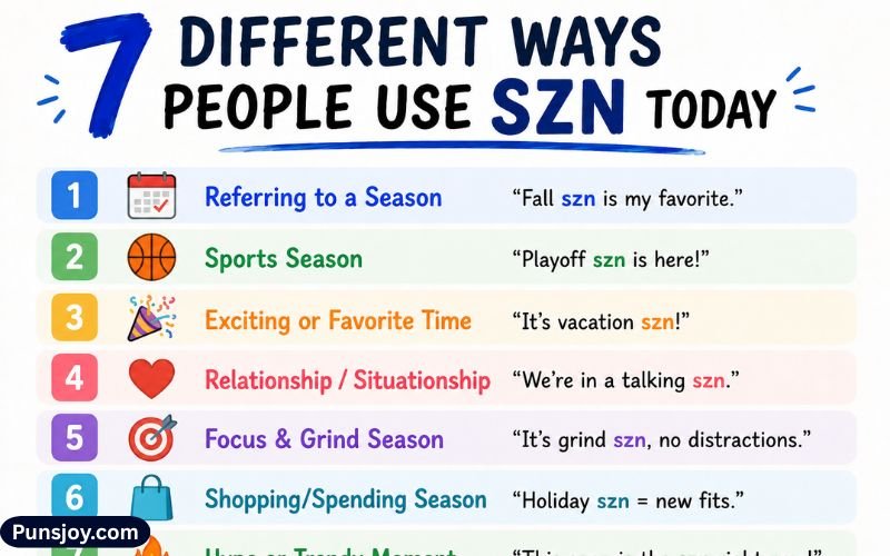 SZN Meaning in Text