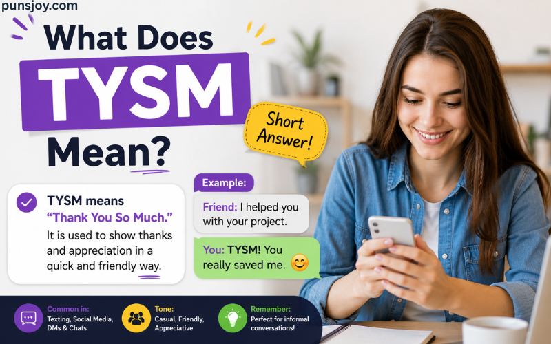 TYSM Mean in Text