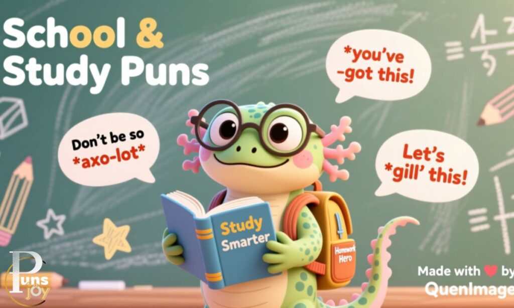 Axolotl Puns for School & Study