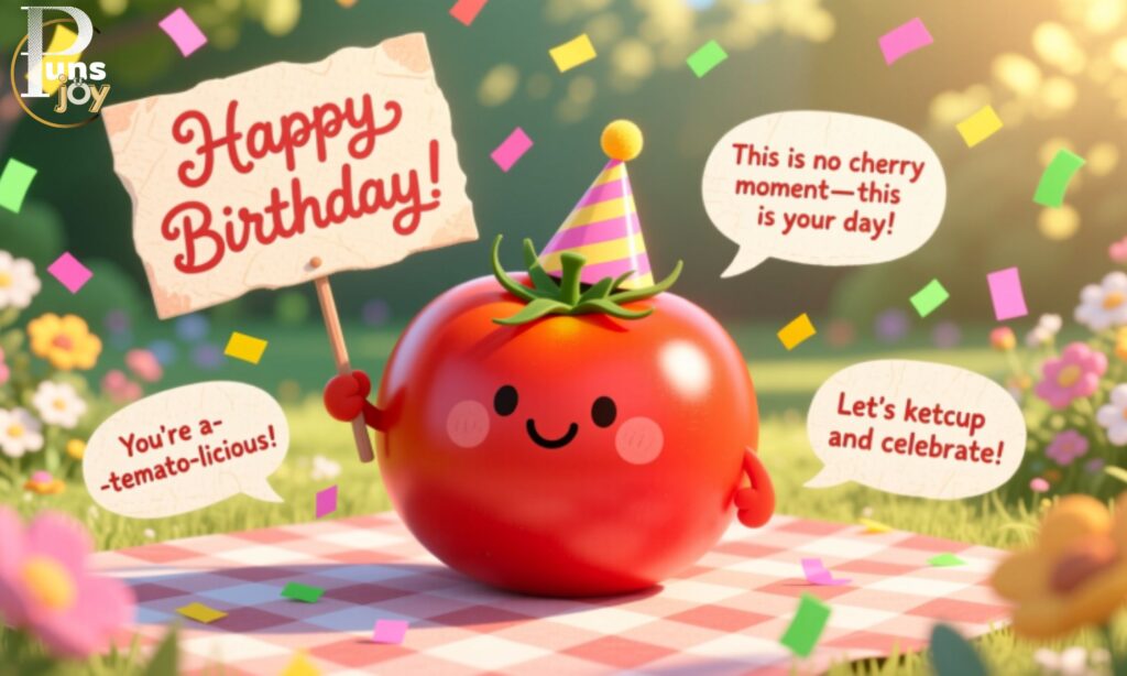 Birthday Tomato Puns and Celebration Messages