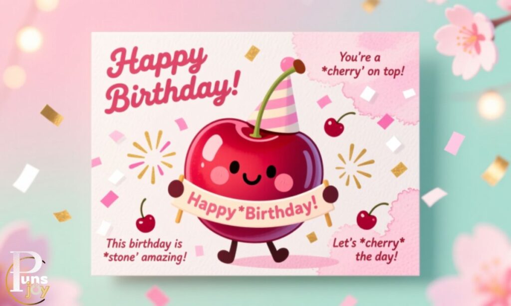Cherry Birthday Puns and Greeting Card Messages