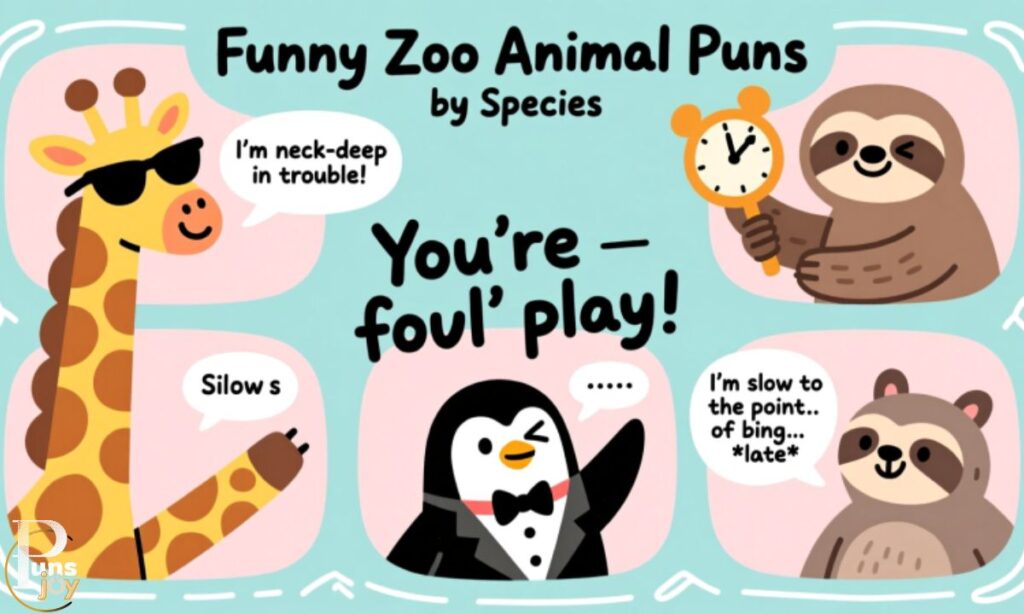 Funny Zoo Animal Puns by Species
