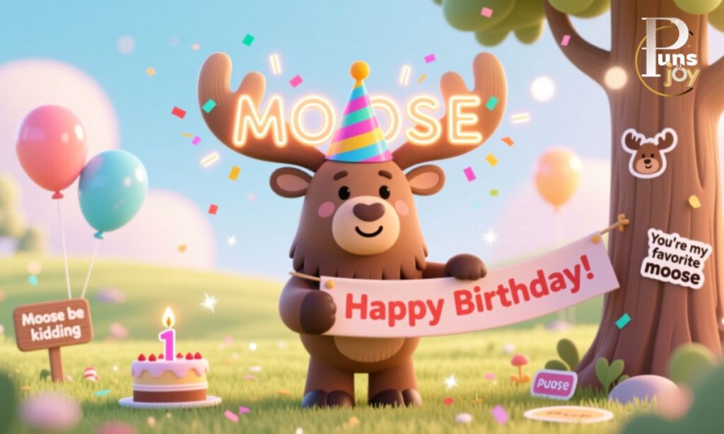Moose Puns Birthday