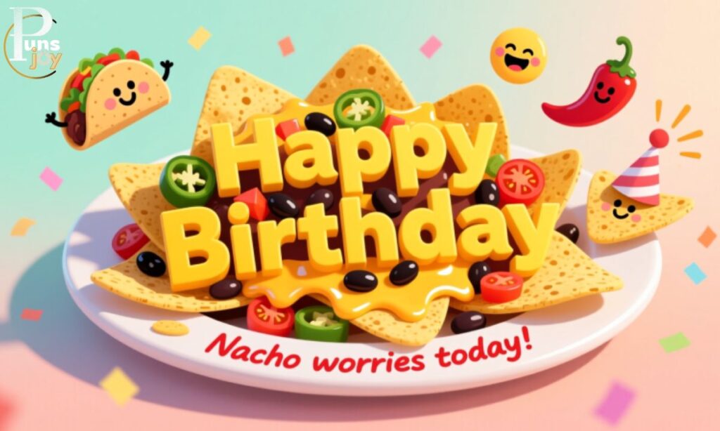 Nacho Birthday Puns and Wishes
