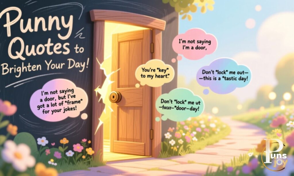 Punny Door Quotes to Brighten Your Day
