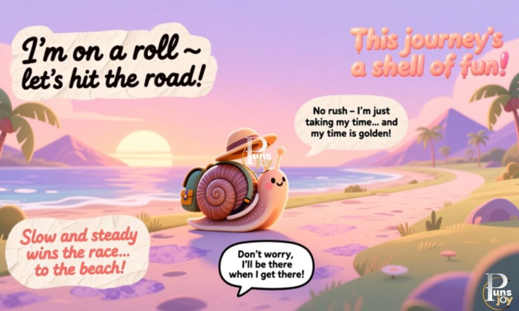 Travel & Tourist Snail Puns