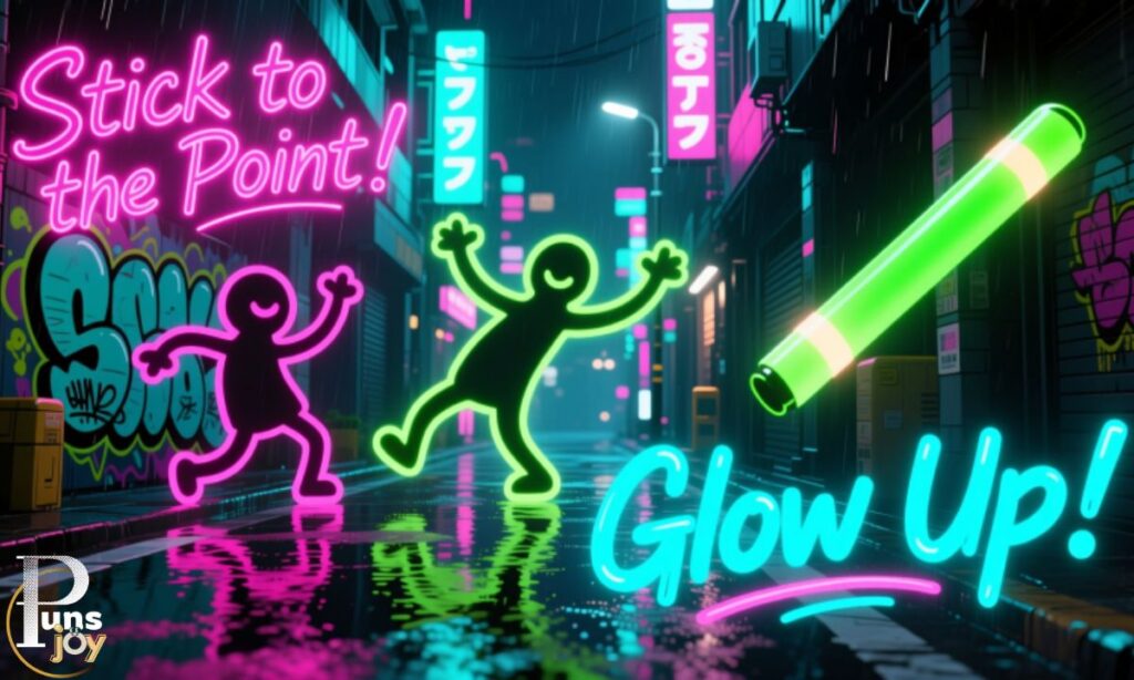 Neon Light Puns and Glow Stick Humor That Pop