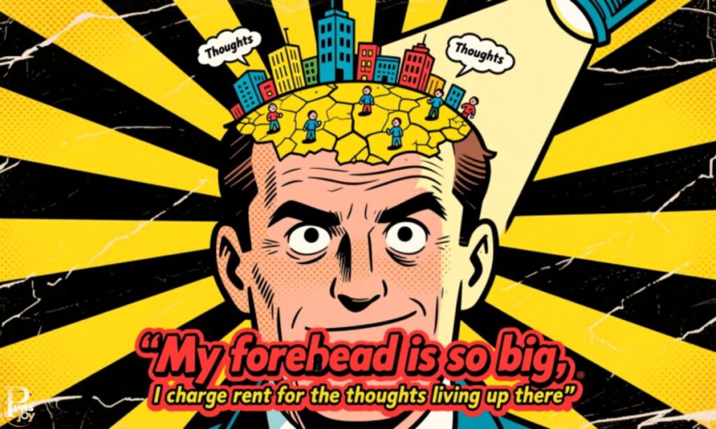 Self-Roasting Big Forehead Jokes