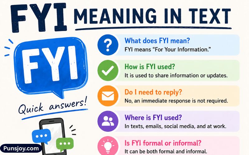 FYI Meaning in Text