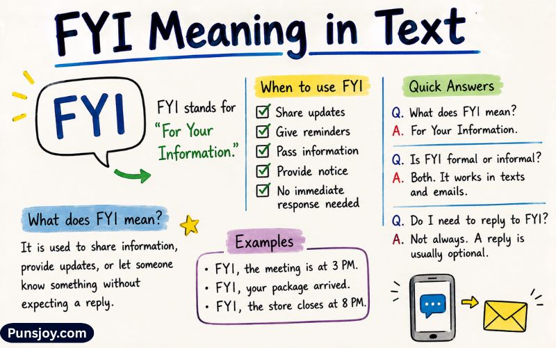 FYI Meaning in Text