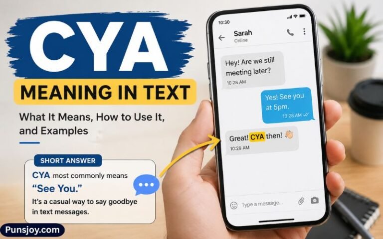 CYA Meaning in Text