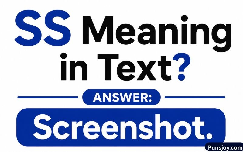 What Does SS Mean in Text