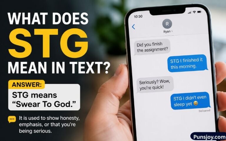 What Does STG Mean in Text