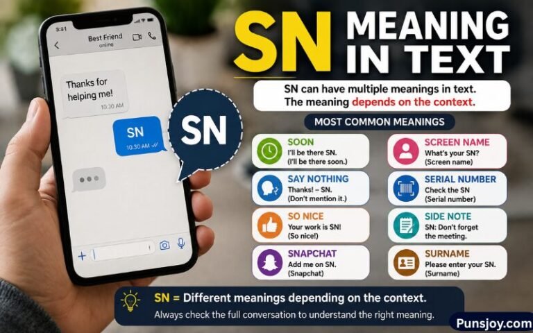SN Meaning In Text