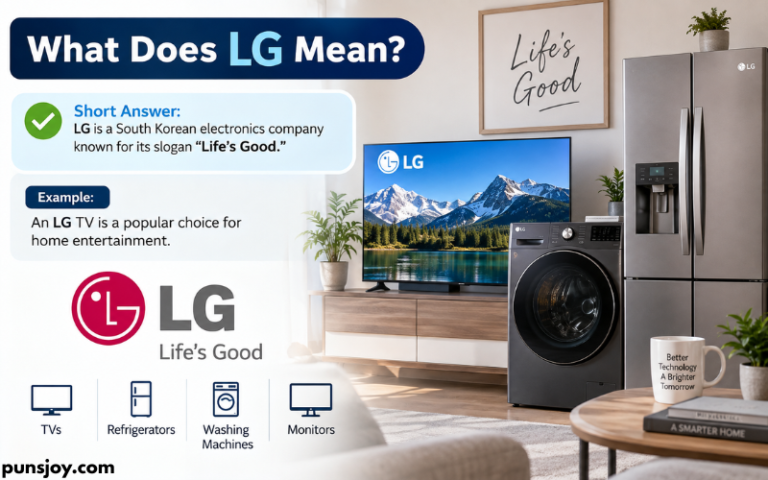 What Does LG Mean